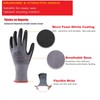 LOCCEF Safety Work Gloves MicroFoam Nitrile Coated-12 Pairs,Seamless Knit Nylon