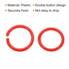 PATIKIL 1.6" OD 1.3" ID Loose Leaf Rings, 50 Pack