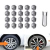 19 mm nut covers, 20 pieces wheel nut caps 19