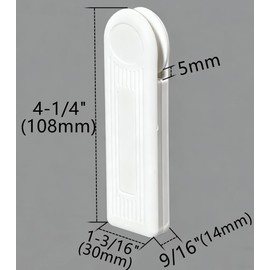 APUXON 2 PCS Cord Weight for Vertical Blind Roller Window Shutter White Plastic Safety Bead Chain Handle Tensioner Device Pull String Pendants