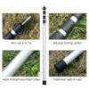 Telescoping Tarp Poles Adjustable Camping Tent Poles Portable Lightweight Aluminum