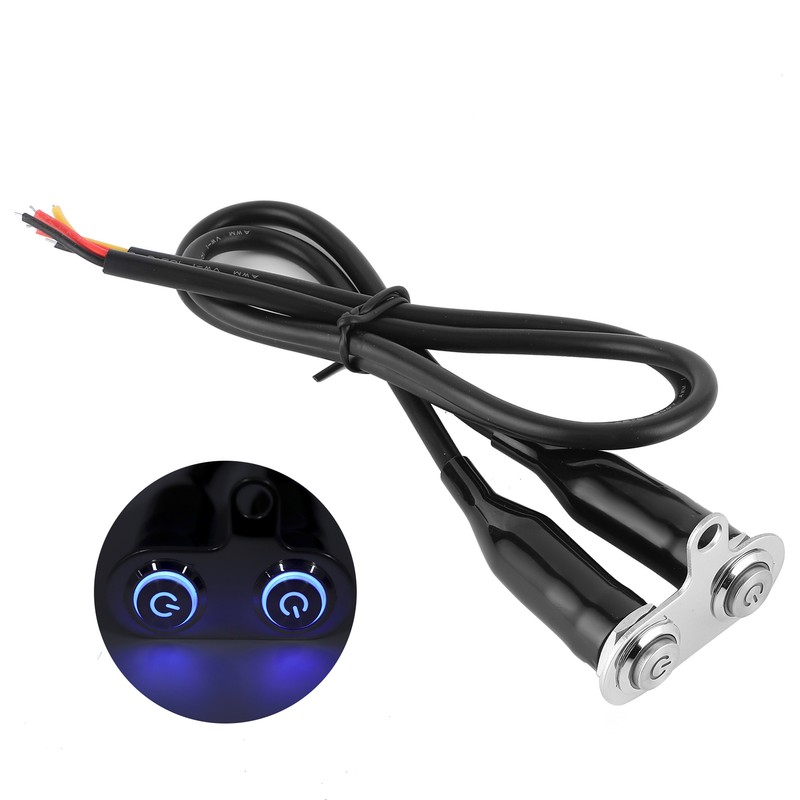 12V Stainless Steel Motorcycle Handlebar Switch LED Modification Bracket Control