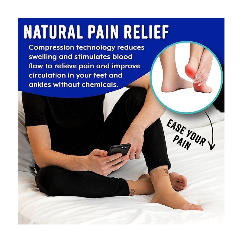 Bitly FlexAdapt Plantar Fasciitis Compression Socks for (1 Pair) –
