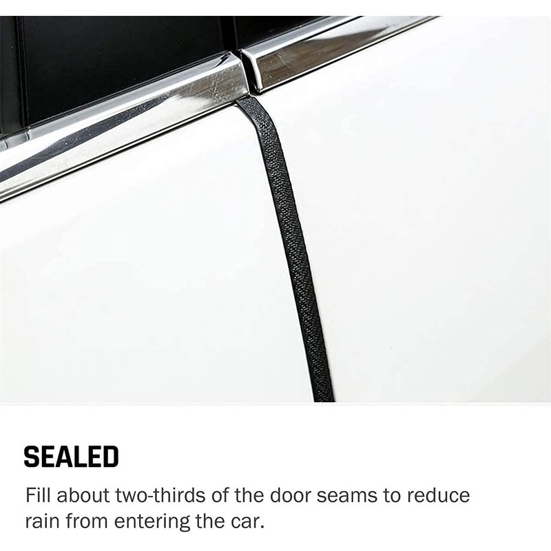 Universal Car Door Guards 33Ft(10M), Rubber U Shape Edge Trim