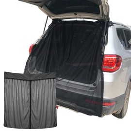 Tailgate Mosquito Net, Wing Door Boot Cover, Sun Protection, 165 x 210 cm, Tailgate Wing Door Boot Cover, with Magnetic Closure, for Car, Travel, Outdoor Camping