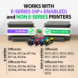 Smart Ink Remanufactured Ink Cartridges Replacement for HP 910XL 910 XL Black and Color Combo Pack to use with OfficeJet Pro 8025e 8025 8028e 8028 8035e 8035 OfficeJet 8015e 8022e 8015 8022 Printers
