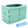Portable Potty Seat, Foldable Travel Training Toilet Reusable Collapsible Potty