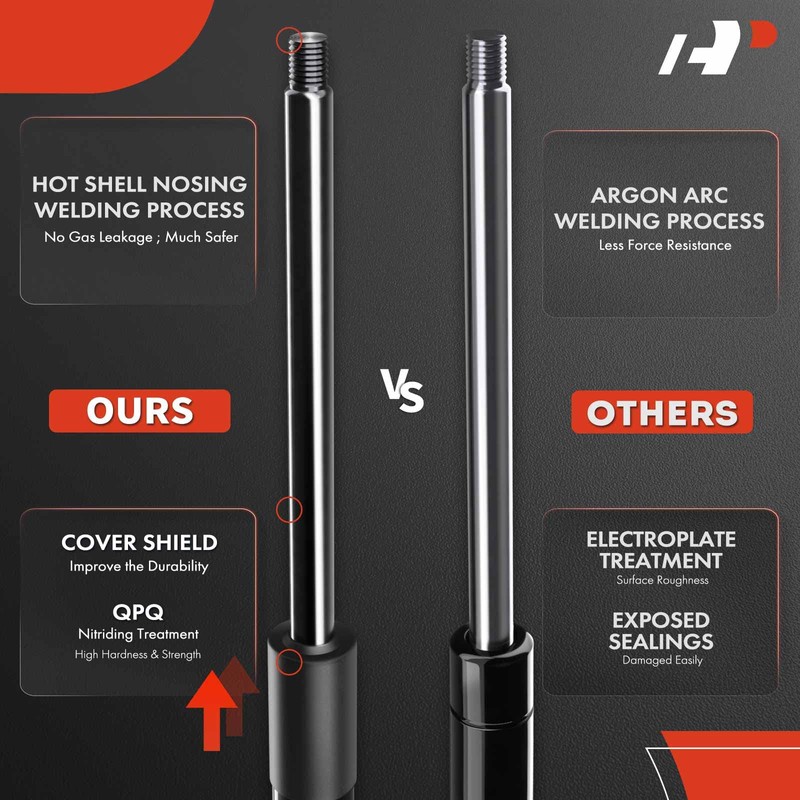 A-Premium Rear Trunk Lift Supports Shock Struts Compatible with Chevy