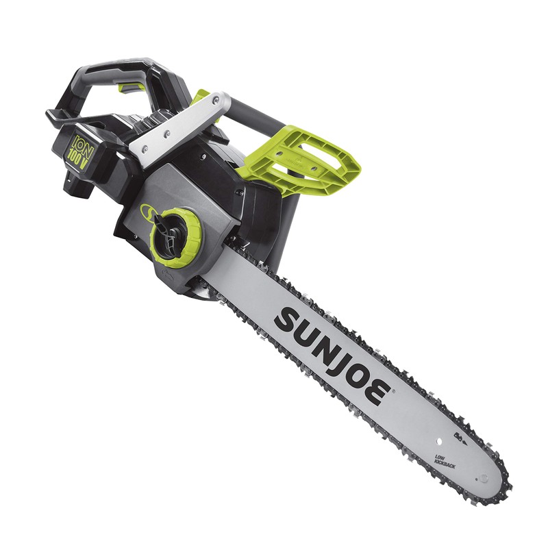 Sun Joe iON100V-18CS-CT 18-Inch 100-Volt Brushless Lithium-iON Cordless Handheld Chain