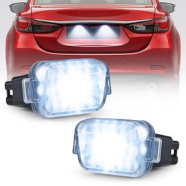 litzland LED License Plate Light Tag Light Compatible with Mazda 6 Atenza 2016 2017 2018 2019 Number Plate Light