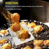 Stainless Steel Square Strainer Skimmer Ladle for Cooking Frying Kitchen
