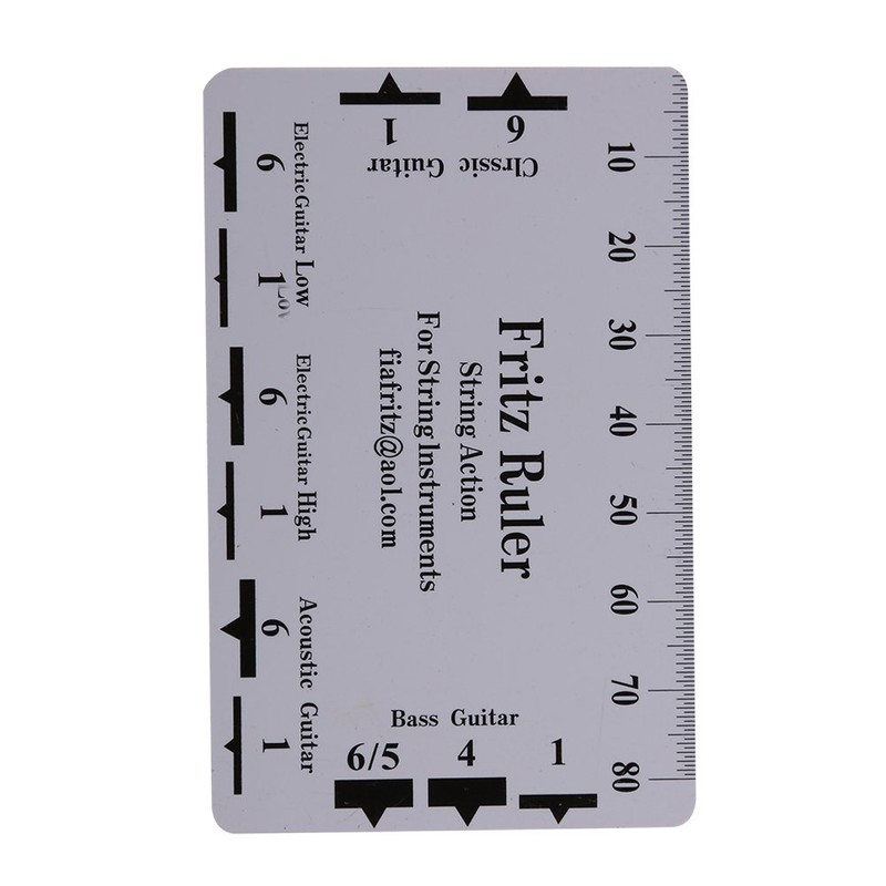 2Pcs Guitar String Action Gauge Ruler Measuring Tools replacement for