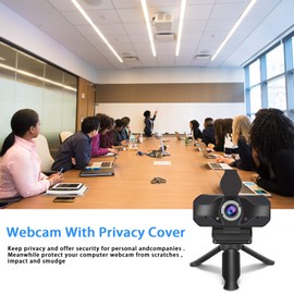 YOUPECK Webcam with Microphone for Desktop, 2021 Edition 1080P HD USB Computer Cameras with Privacy Shutter&Webcam Tripod, Mini USB Web Camera, for Streaming Online Class/Zoom/Skype/Facetime/Teams