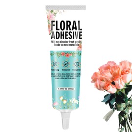 Floral Glue for Fresh Flowers 50ML, Waterproof Flower Adhesive for Corsages, Boutonnieres, Wristlets, Wedding Crafts, Fast Drying, Strong Hold Floral Glue for Silk Dried Flowers and Accessories