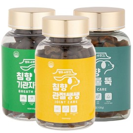 Dog bronchial stenosis Respiratory system Eyes Heart Joint Skin Nutrients Dog Surat liver Agar Agar Bronchial ducts Heart strong Joints Teardrops Skin & Coat 100g, 1 bronchial stenosis + 1 Joints Ssangsang + 1 teardrops, 1 pc / 강아지 기관지 협착증 호흡기 눈 심장 관절 피부 영양제 댕이수랏간 침향 기관지청청 심장튼튼 관절쌩쌩 눈물뚝 피부&피모 100g, 기관지청청 1개+관절쌩쌩 1개+눈물뚝 1개, 1개