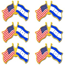 50/Pack -American Honduras Friendship Flag Pins Bulk -1.4” Metal US USA Honduran Lapel Pins Badge Button Souvenir