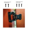 Vallecloud 4 Pack (2 Pair) Matte Black Cabinet Hinges for