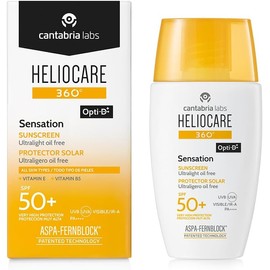 Cantabria Labs Heliocare 360º Sensation SPF50 - Fotoprotección facial diaria; matificante; antioxidante; 50 ML