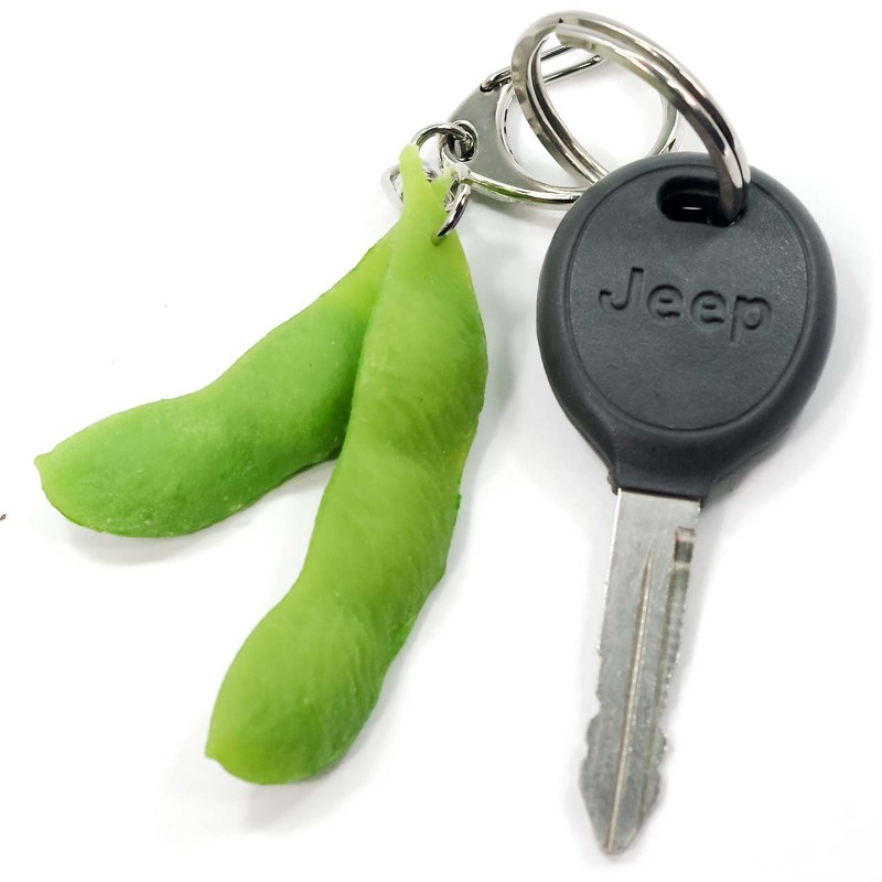 Coconut Accessories 015TK Food Sample Key Holder, Edamame That You