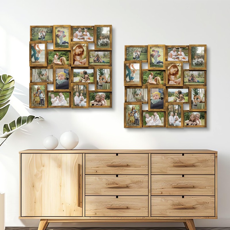 J.M.Deco Collage Picture Frames for Wall 16 Opening, Large Photo