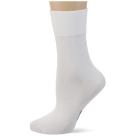 Nur Die Women's Damen"Feine Komfort Socke" White (weiß), 2 to 5