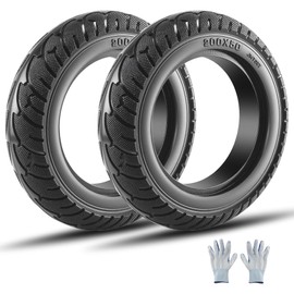 JOYYANGFANG 2PCS 200x50 8"x2" Scooter Wheel Solid Tire Electric Scooter Front Solid Non-Pneumatic Tire with Hub Replacement for Electric