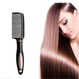 Professional Black Barber Hairdressing Hair Styling Comb Heat Resistant Anti-static Handgrip Comb for Long Wet or Curly Hair