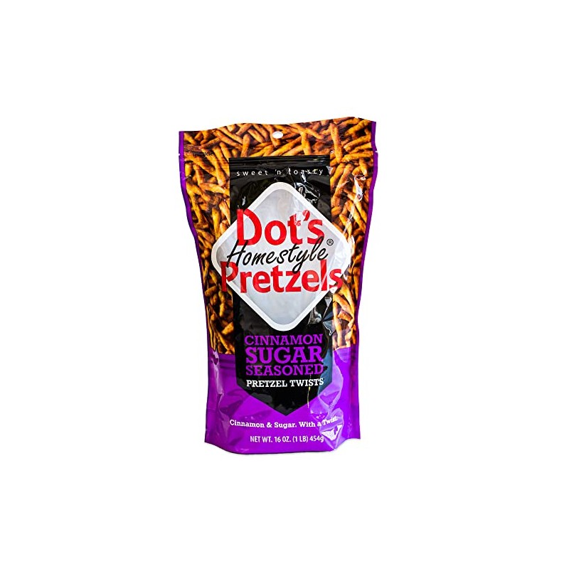 Dot's Cinnamon Sugar Pretzel Twists - Coated with Delicious Cinnamon
