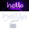 LED Neon Sign Hello Letters Neon Light Wall Decor for