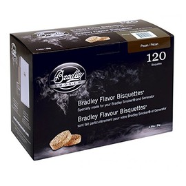 Bradley Smoker Bisquettes for Grilling and BBQ, Pecan Special Blend, 120 Pack