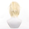 RuijiCOS Short Curly Blonde Cosplay Wig Halloween Costume Party Wigs