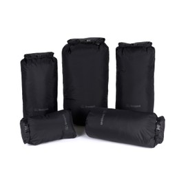 Snugpak Dri-Sak WGTE - 100% Waterproof Dry Bag with Roll-Down Closure, Non-Freeze Buckles - Dry Sack for Adventures, Hiking, Camping, Kayaking - Protects from Water, Dust, Sand - Black - 20L