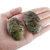 mookaitedecor 1Pc Oval Dragon Bloodstone Palm Worry Stone, Natural Polished