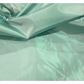 Unbranded GREEN/WHITE Iridescent Taffeta Fabric 60” Width Sold By The Yard