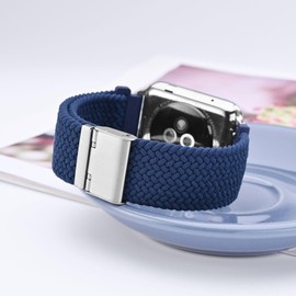 Wocci Woven Nylon Watch Strap with Adjustable Clasp, Braided Sports Watch Straps for Men and Women, Strap Width 18 mm, 19 mm, 20 mm, 21 mm, 22 mm, Nylon