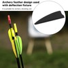 KENANLAN 50 Pcs Feather Fletching Light Weight Shield Arrow Fletches