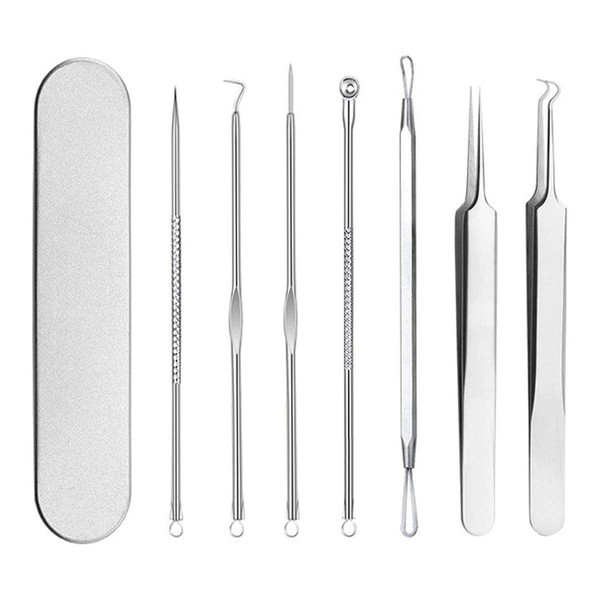 Trust Contact Tweezers, Set of 7, Acne Trap, Pore Care,