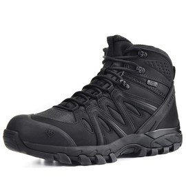 XPETI Men Military Boots Black Combat Boots for Men 13 Black