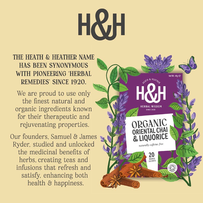 Heath & Heather - Organic Oriental Chai & Liquorice Tea