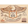 SandStone Route 66 Highway Road Marker Eagle American Legend Window