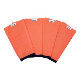 SHOOFLY SHOOFLY Horse Leggins, Prevent Paintful Fly Bites, Reduces Stress & Stomping, Chemical-Free Plastic Mesh Material (Orange/Medium)