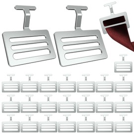 Fixirons 24 Pcs 1.5" Shoulder Pad T Hook Football Pad T Hook(1 Inch, Silver)