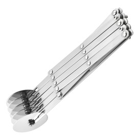 Stainless Steel Adjustable Pizza Cutter, 5 Wheel Pizza Cutter, Multi-Round Dough Cutter, Roller, Adjustable Pizza Cutter, for Pizzeria, Pastries, Width Adjustment, Ideal for Baking in the Kitchen