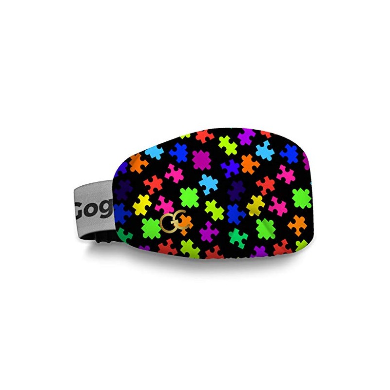 GogglesCover: Protective snow goggles cover, rainbow puzzle design