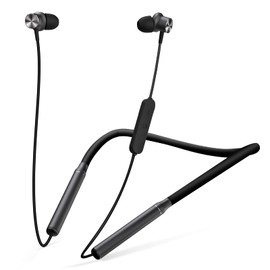 TANGMAI Neckband Bluetooth 5.0 Headphones Wireless Earbuds with Microphone, Deep Bass Stereo with 10mm Driver, 24H Playtime, Portable Magnetic, Clear Calls, Lightweight Comfortable in-Ear Fit -Black