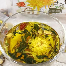 Dandelion Wolfberry Tea Bags, 100% Natural Liver and Kidney Detox Tea, Caffeine-Free - 10g x 20 Count