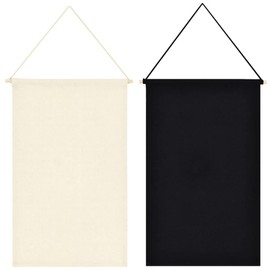 2 Pcs Pin Wall Display Banner, Badge Collection Banner Blank Wall Canvas Banner Hanging Brooch Pin Organizer for Display Badge, Buttons, Lapel Collections (Style 2)