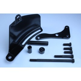 espeedpro21 SBC Small Block Chevy 283 350 400 Alternator Bracket 69-75 Long Water Pump Black