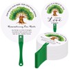 DoubleFill Family Reunion Party Favors Family Tree Round Handheld Fans