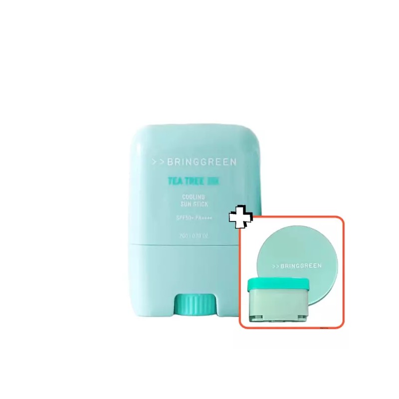 Bring Green 브링그린 티트리 시카 쿨링 선스틱 20g(+리필 20g+선쿠션 5g)